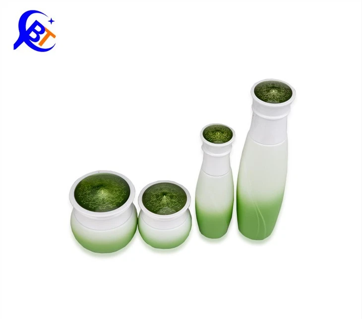 Green Glass Pump Set Bottles For Lotion